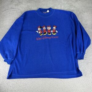 Vintage 90s Mickey Inc Walt Disney World Sweatshirt Size‎ XXL 2Xl Minnie Mouse